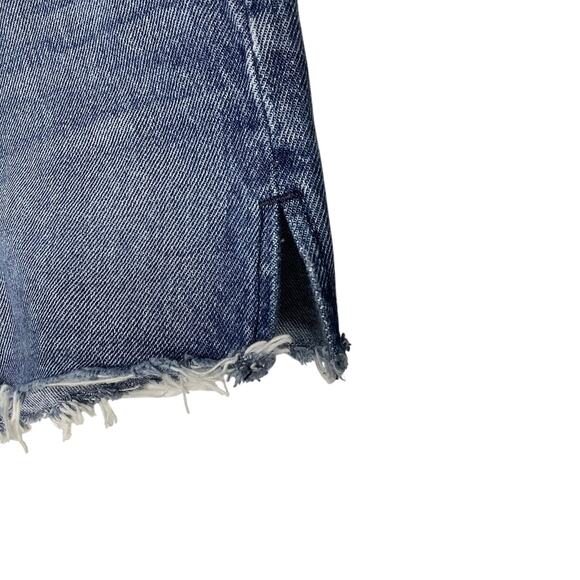 GRLFRND Cindy Cutoff Denim Jean Shorts Button Fly Side Slits 28 - Picture 2 of 8